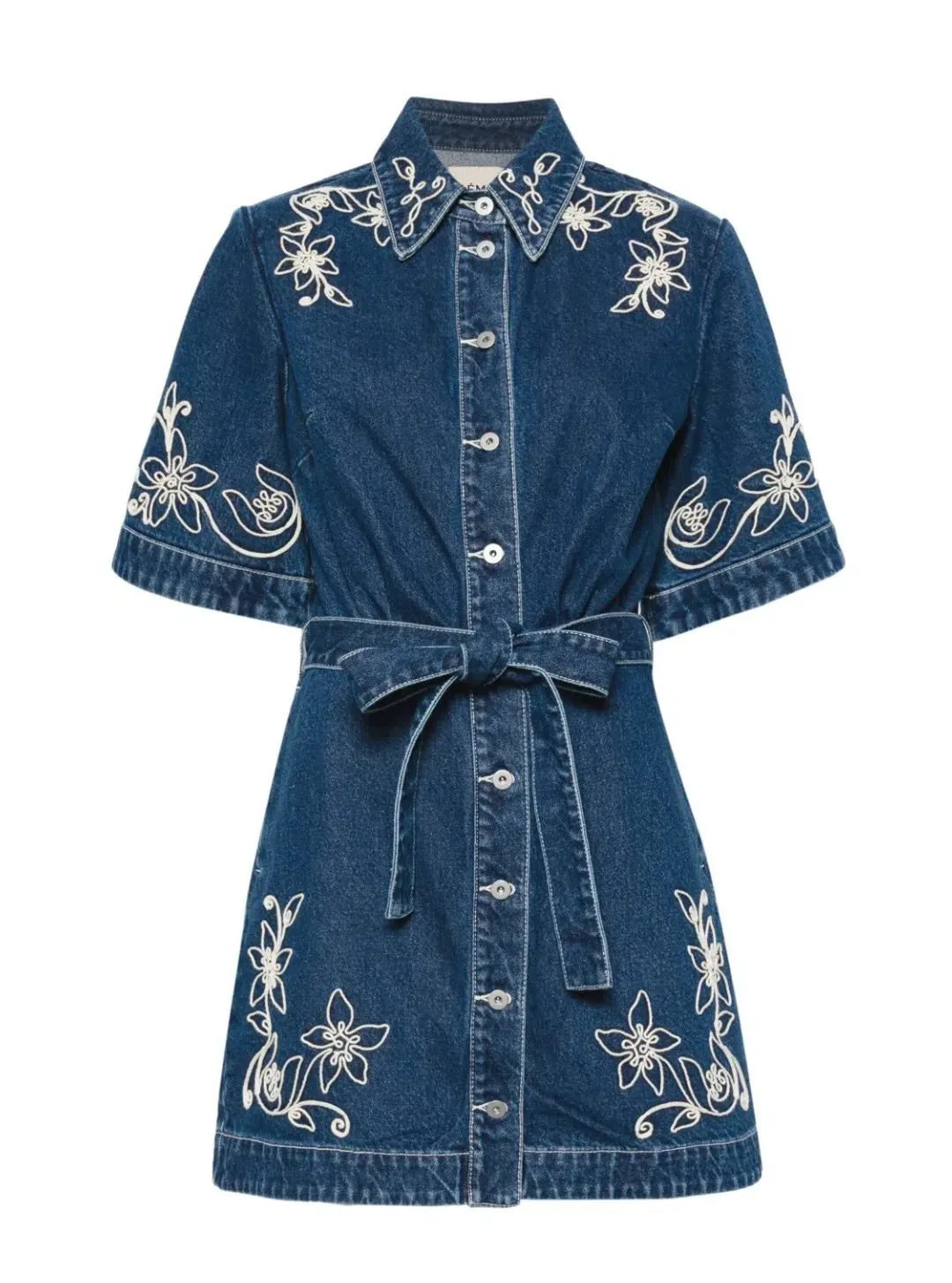 Alemais Carmen Mini Dress Blue Size AU 14 for rent on The Volte - main image