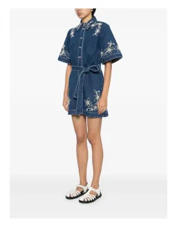Alemais Carmen Mini Dress Blue Size AU 14 for rent on The Volte - image 1