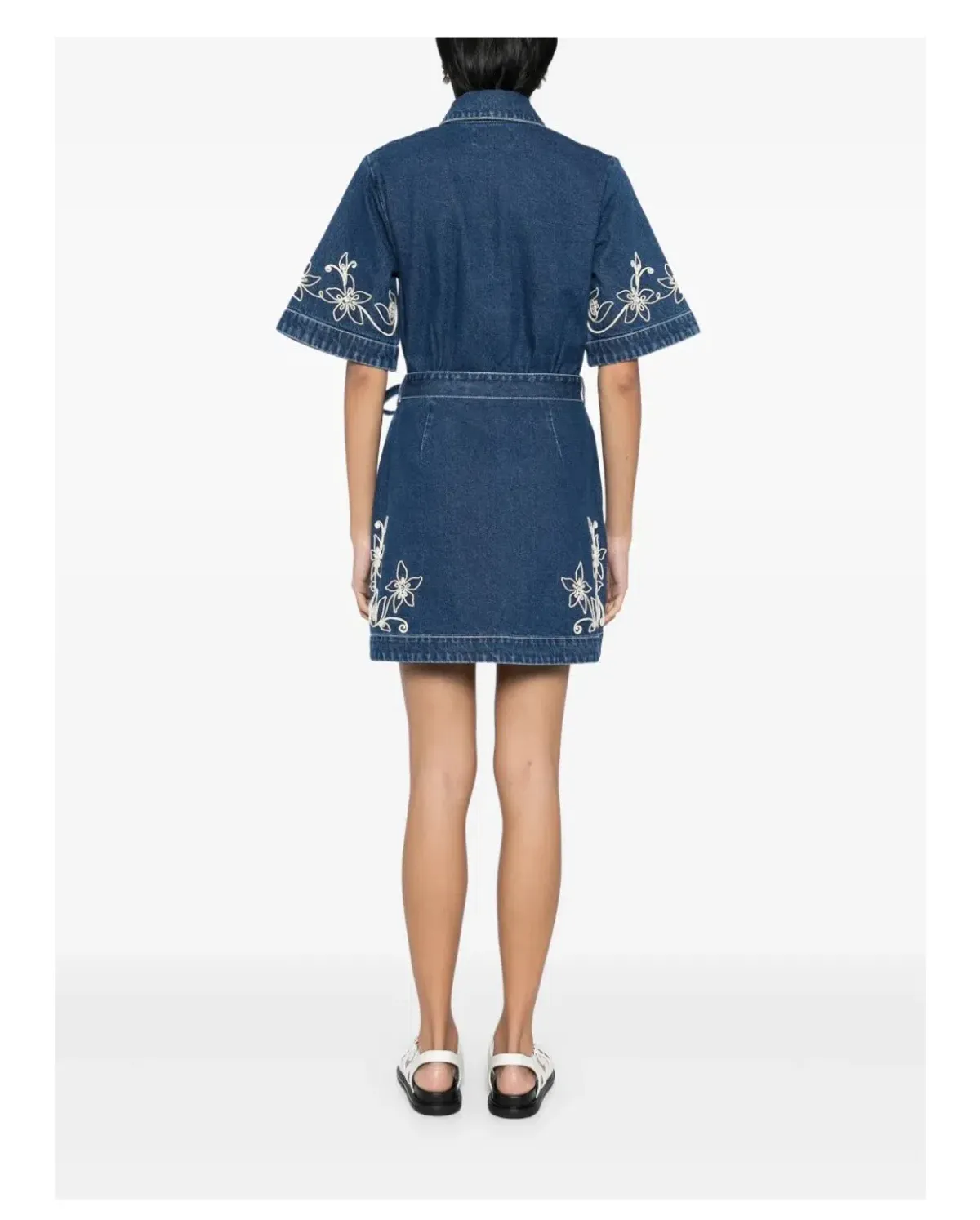 Alemais Carmen Mini Dress Blue Size AU 14 - Image 2