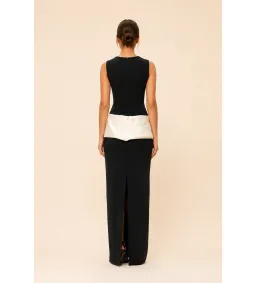 Rachel Gilbert Rikki Maxi Gown in Black/Ivory Size AU10 for rent on The Volte - image 2