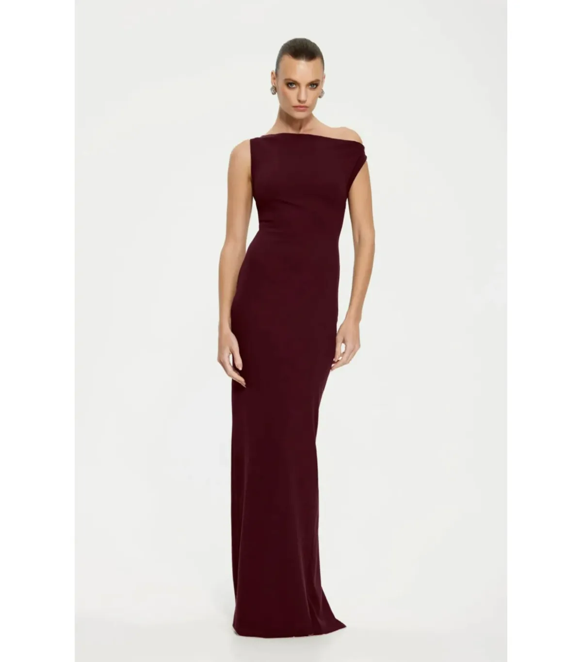 Effie Kats Inaya Maxi Gown in Wine Size AU 10 - Image 2