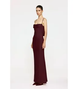 Effie Kats Havilland Maxi Gown in Wine Size AU 8 for rent on The Volte - image 3