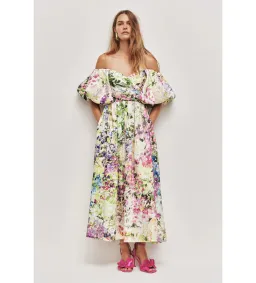 Aje Adina Midi Dress Lavandula Size AU 10 for rent on The Volte - image 1