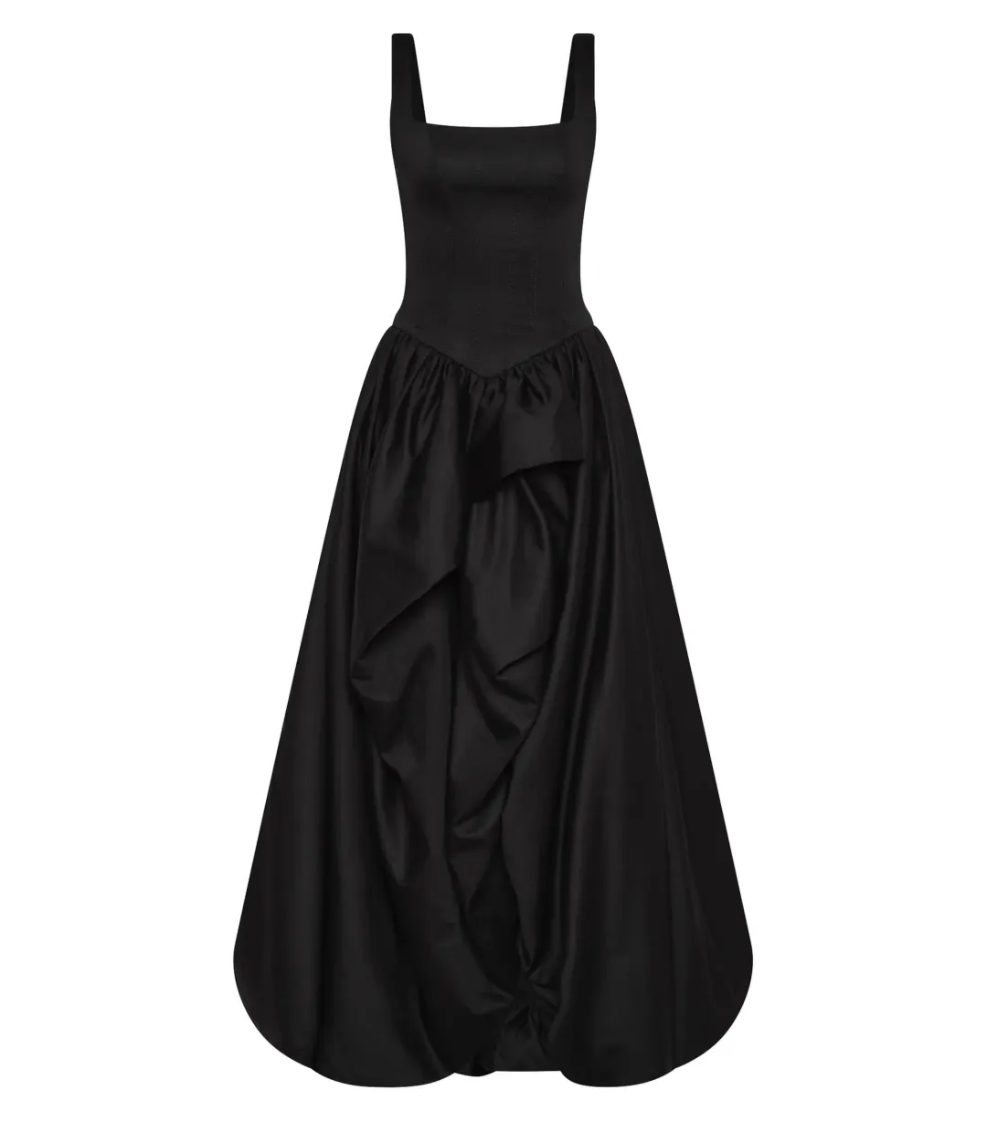 Aje Alani Maxi Gown Black Size AU 8 for rent on The Volte - main image