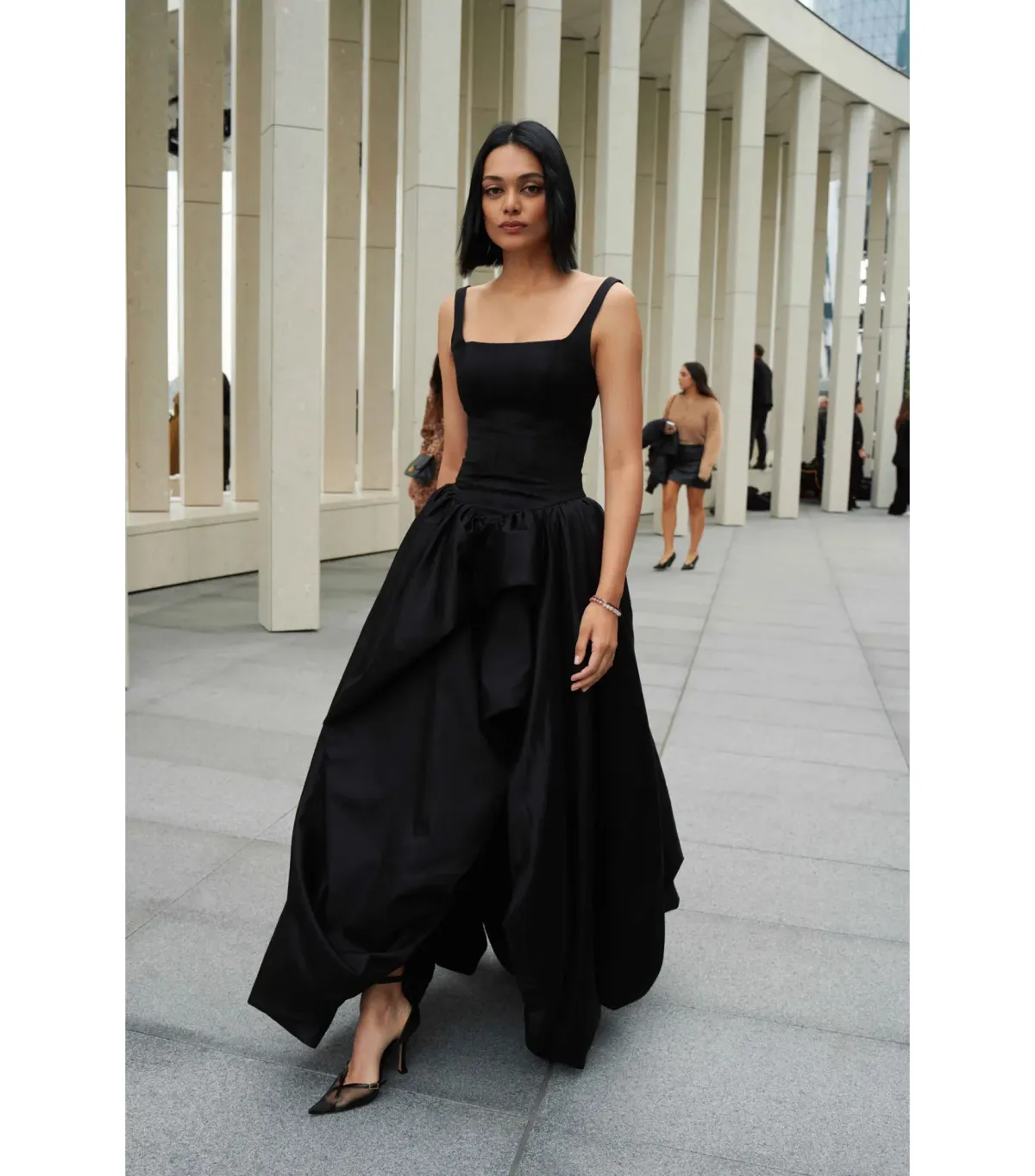 Aje Alani Maxi Gown Black Size AU 8 for rent on The Volte - main image