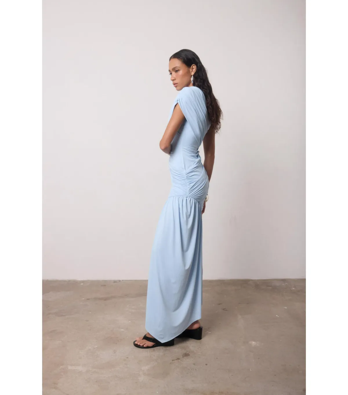 De La Vali Ravenna Mini Dress in Sky Blue Size AU 4 - Image 4