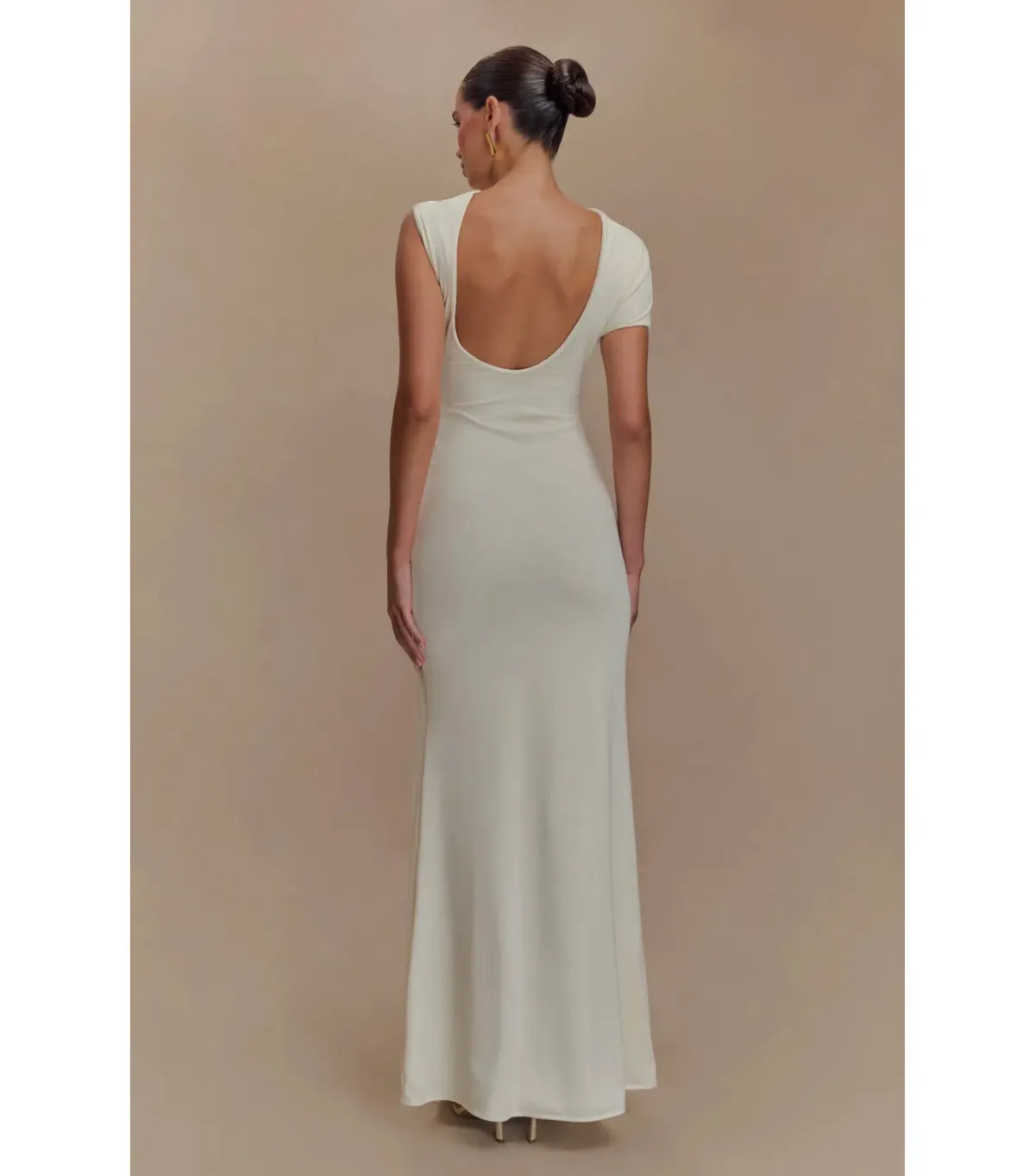 Meshki Kaida Slinky Maxi Dress Ivory Size S / AU 8 - Image 3