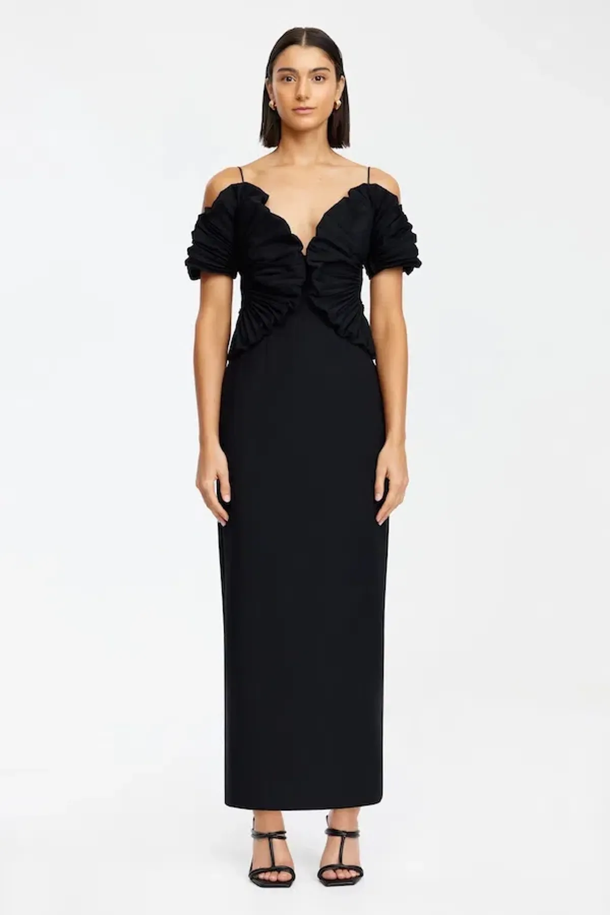 Acler Darnhill Midi Dress Black Size 12 - Image 3