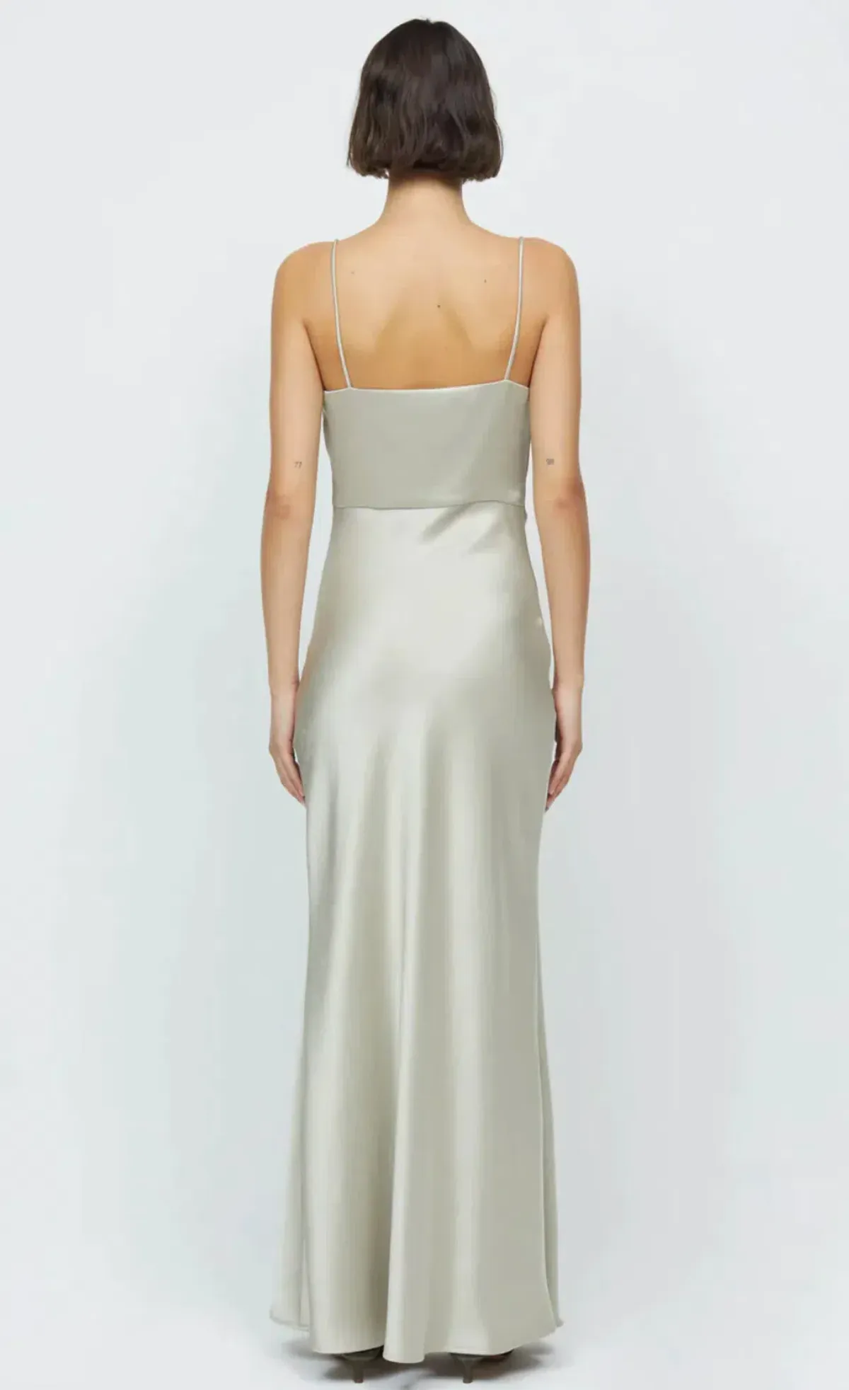 Bec + Bridge Nadia Maxi Ecru Gown Silver Size 8 - Image 3