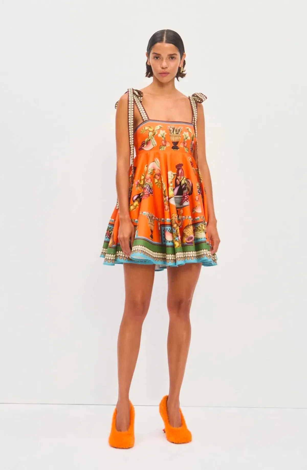 Alemais Rocco Mini Sundress Orange Size 10 - Image 1
