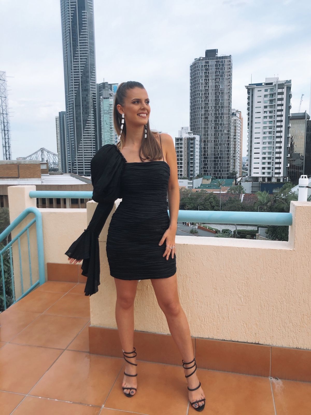 Aje Olearia Mini Dress Black Size 8 - Image 5