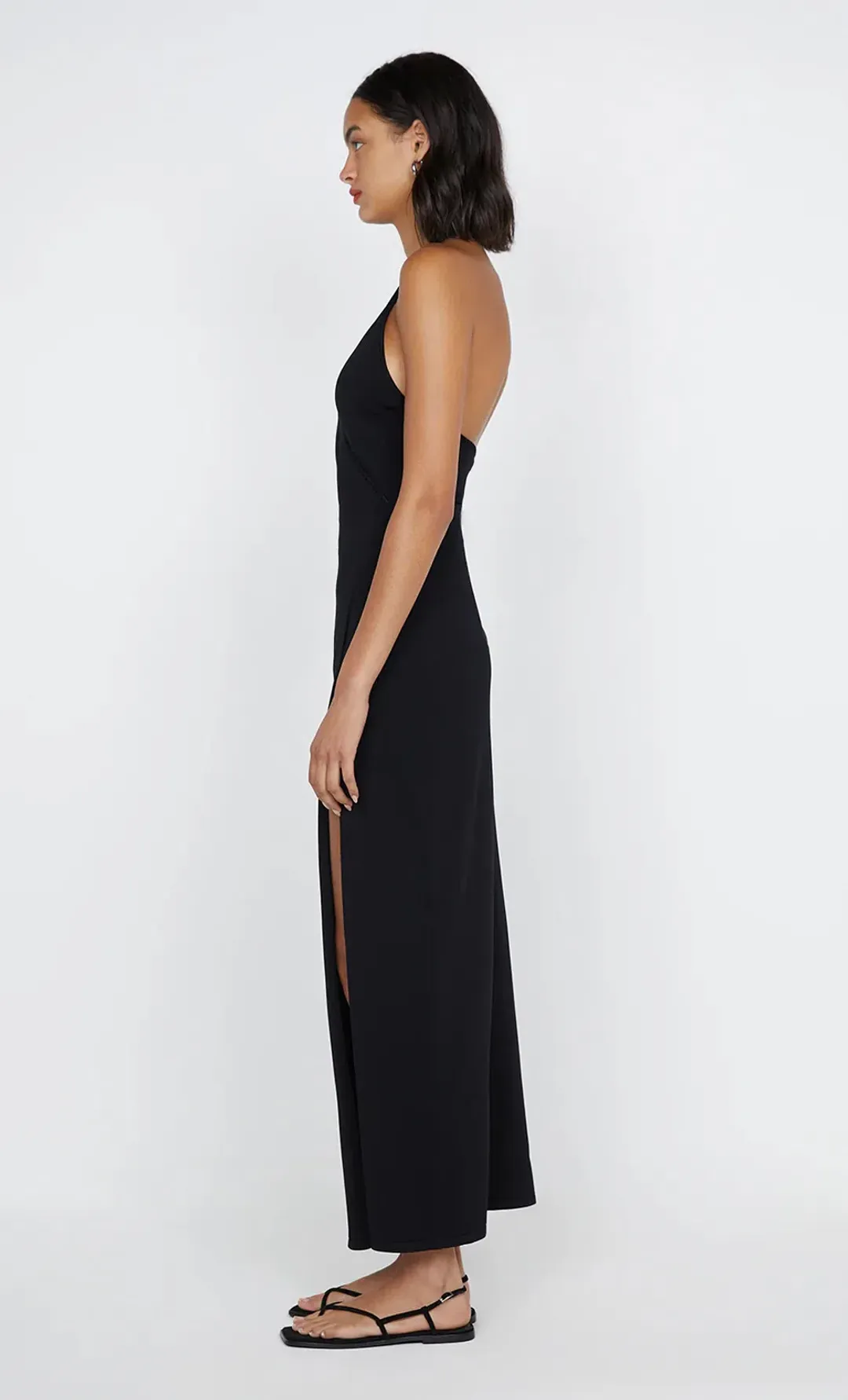 Bec & Bridge Irie Halter Midi Dress Black Size 12 for rent on The Volte - main image