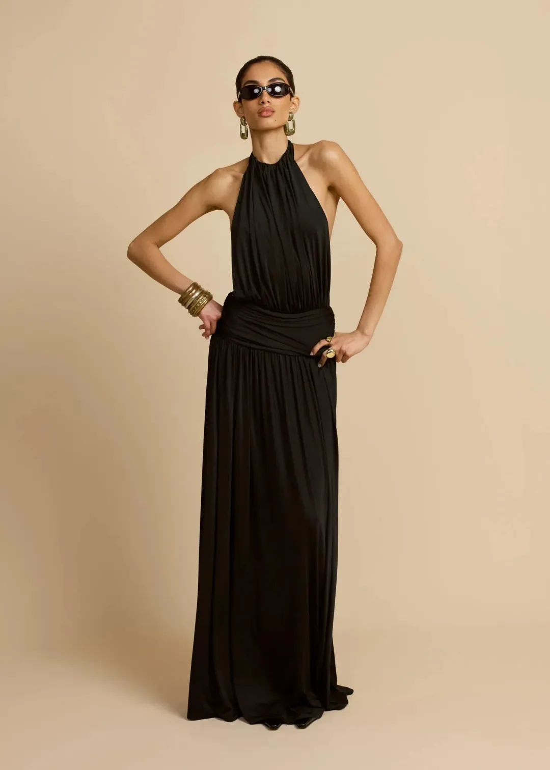 Arcina Ori Santina Maxi Dress Black Size M / AU 10 for rent on The Volte - main image