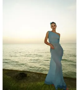 Arcina Ori Jordana Maxi Dress Blue Size XS / AU 6 for rent on The Volte - image 2