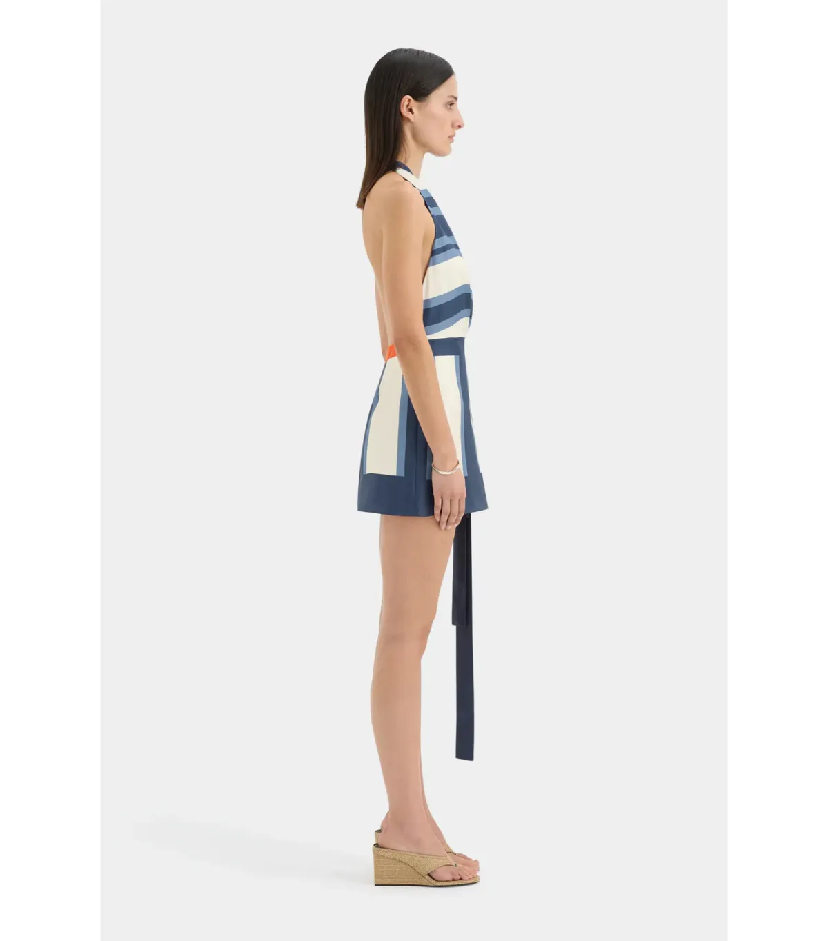 Sir the Label Dazed Wrap Halter Mini Dress Studio Print Size 2 / AU 10 - Image 3