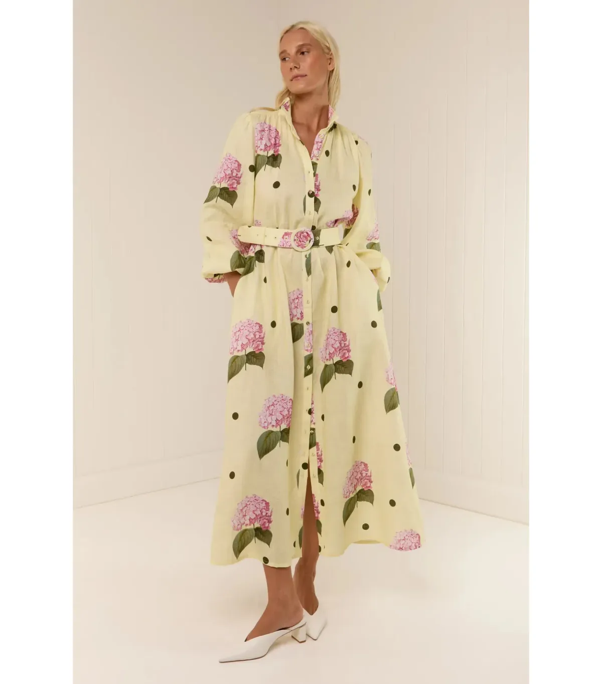 Palm Noosa Noddy Midi Dress Portofino Polka Dot Size AU 12 - Image 1