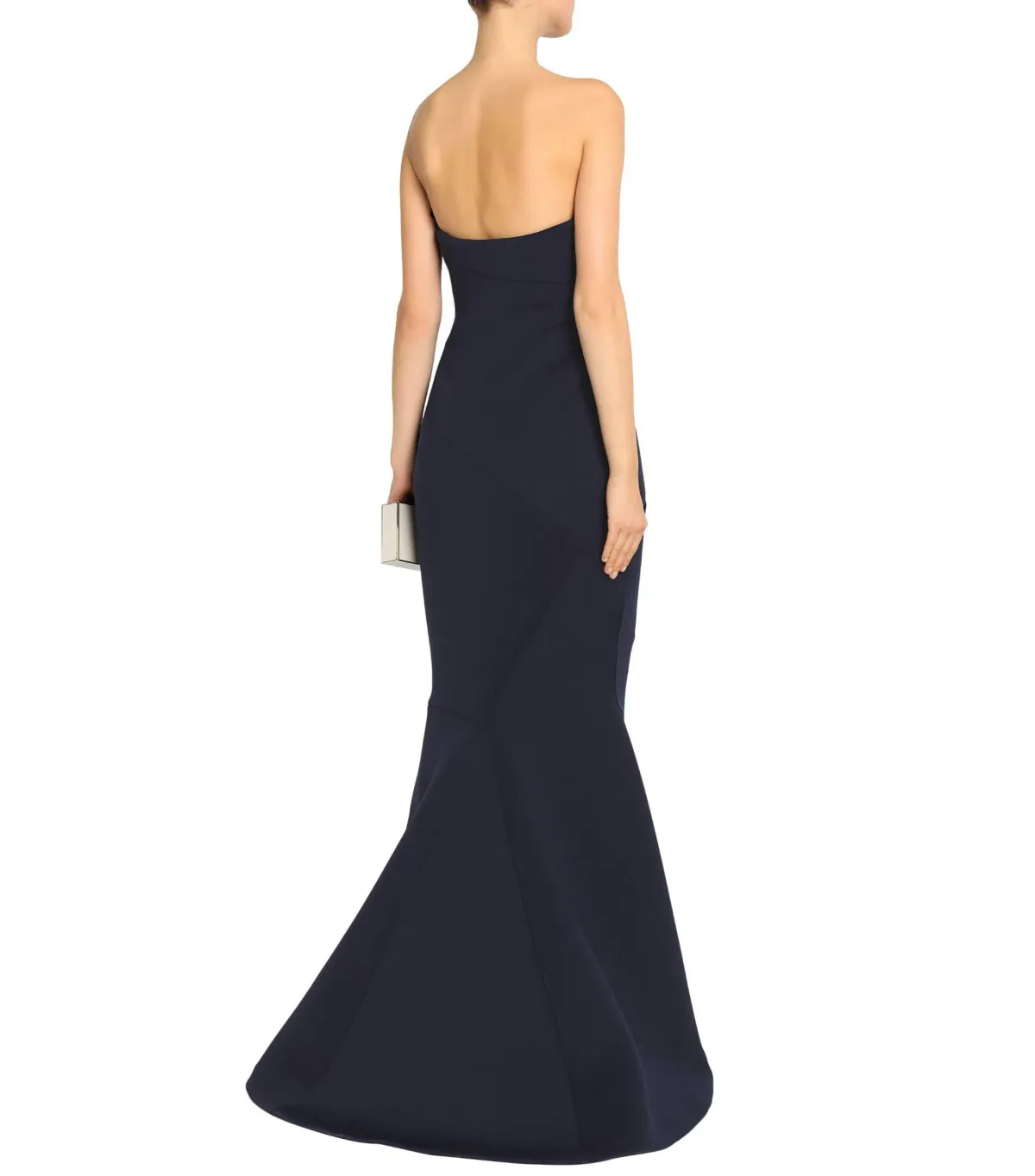 Rachel Gilbert Adelia Strapless Maxi Gown Navy Size 6 - Image 3