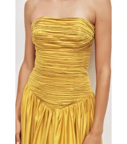 Aje Marigold Midi Dress in Chartreuse Size AU 8 for rent on The Volte - image 3