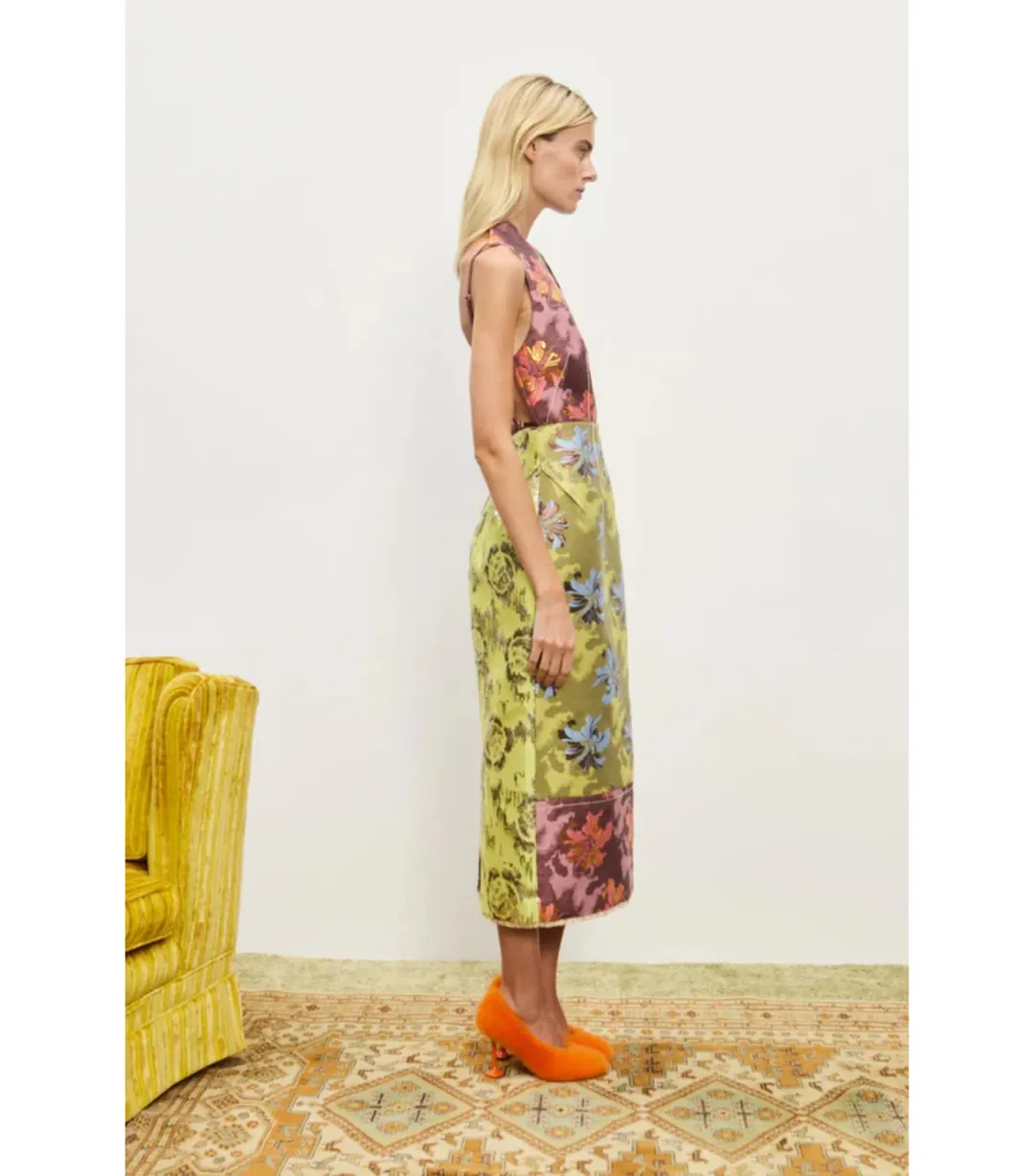 Alémais Adriana Jacquard Midi Gown Multi Size AU 14 for rent on The Volte - main image