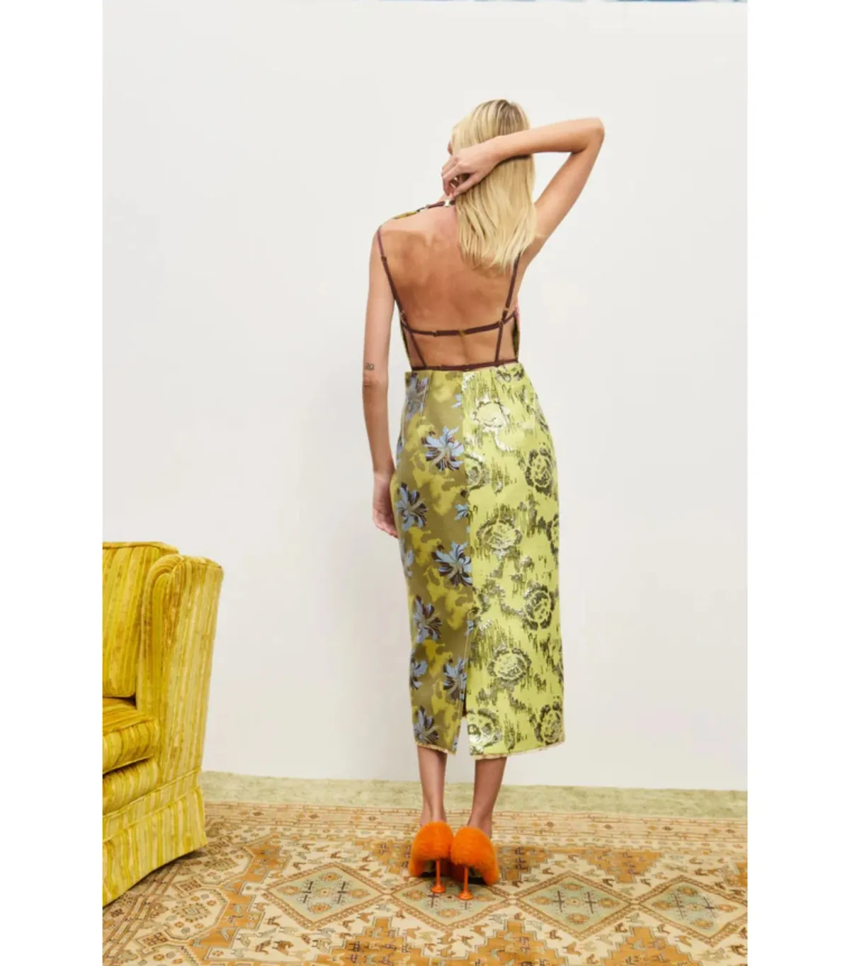Alémais Adriana Jacquard Midi Gown Multi Size AU 10 - Image 3