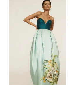 Alémais Alémais Anita Maxi Gown Green Size AU 8 for rent on The Volte - image 2