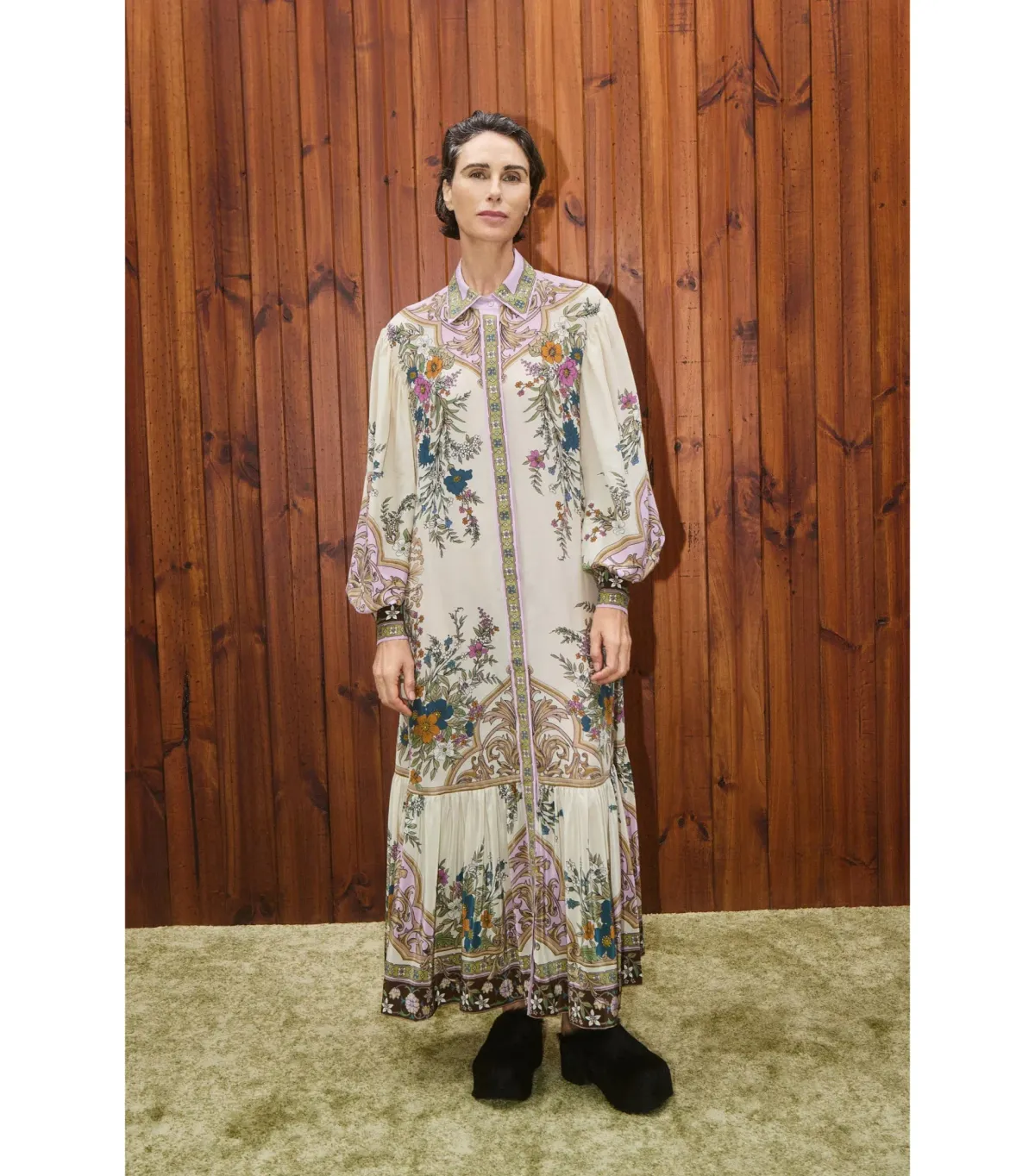 Alémais Antoinette Maxi Shirtdress Print Size AU 12 - Image 1