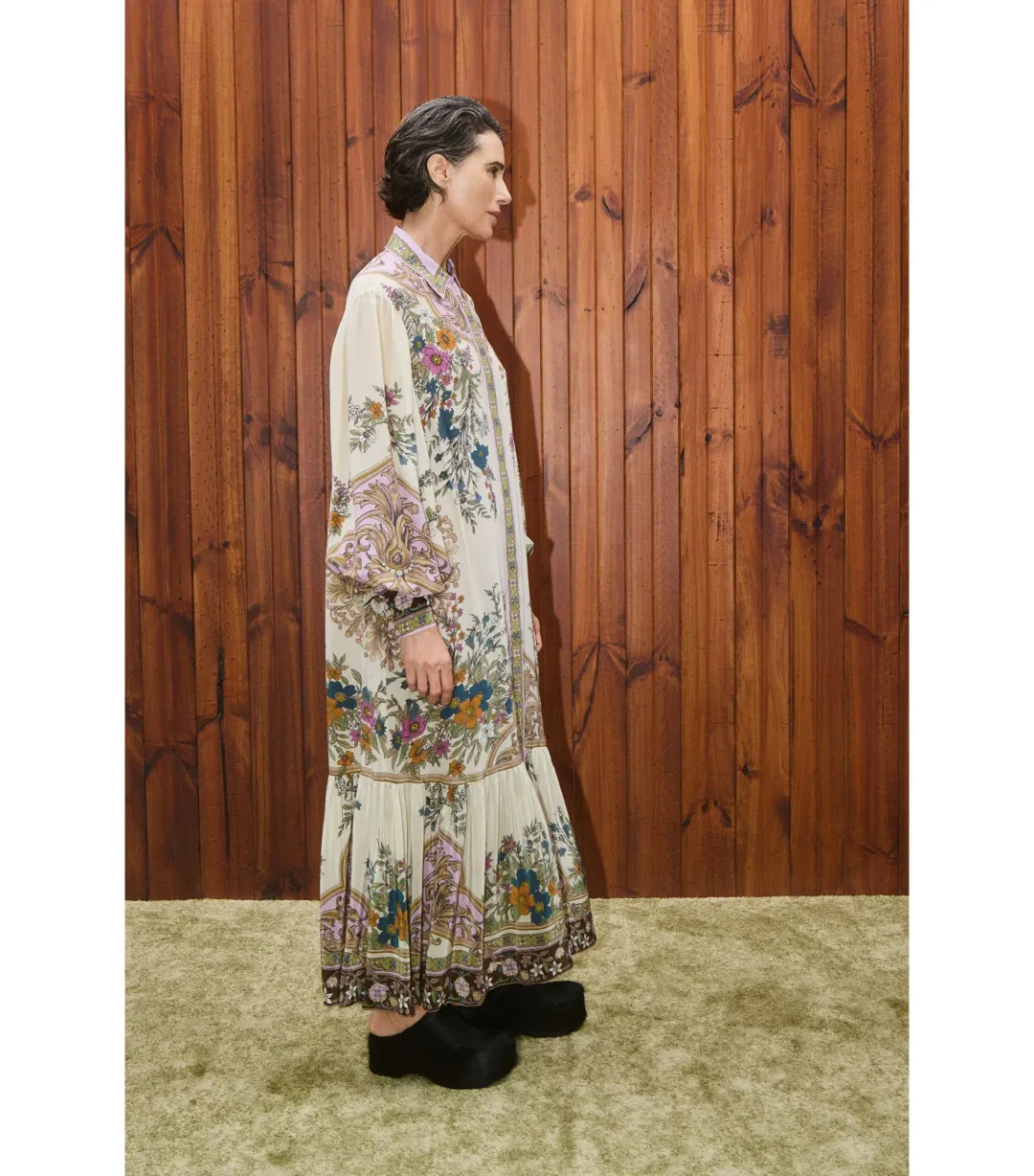Alémais Antoinette Maxi Shirtdress Print Size AU 10 for rent on The Volte - main image