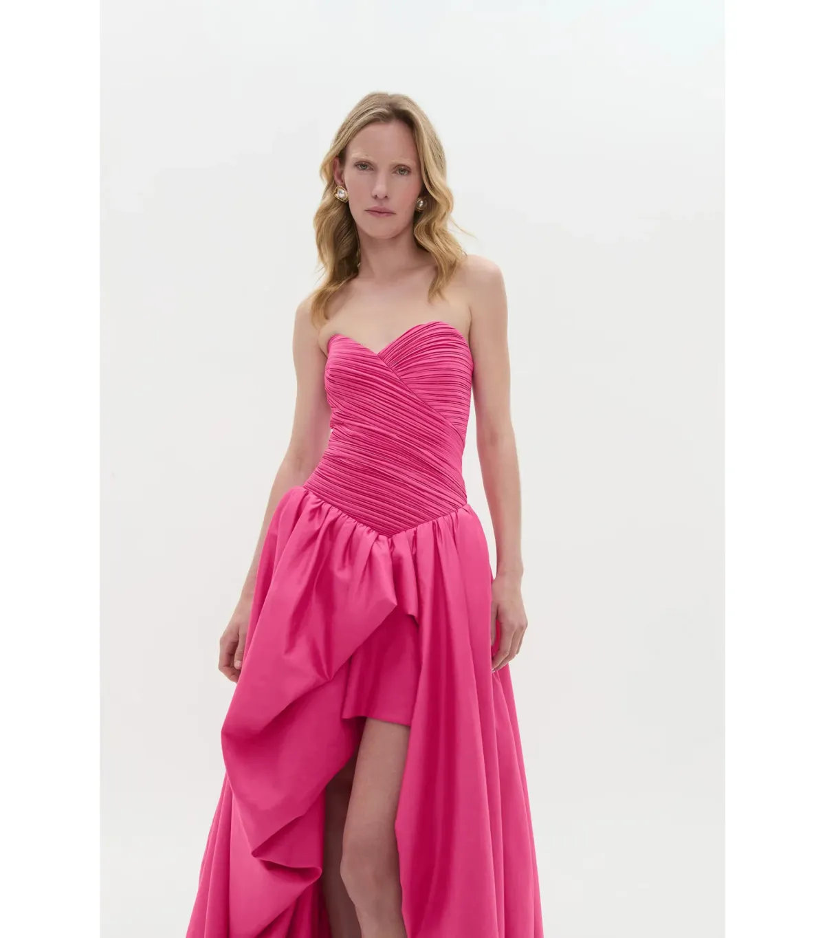 Aje Estelle Maxi Gown Cerise Pink Size AU 6 - Image 3
