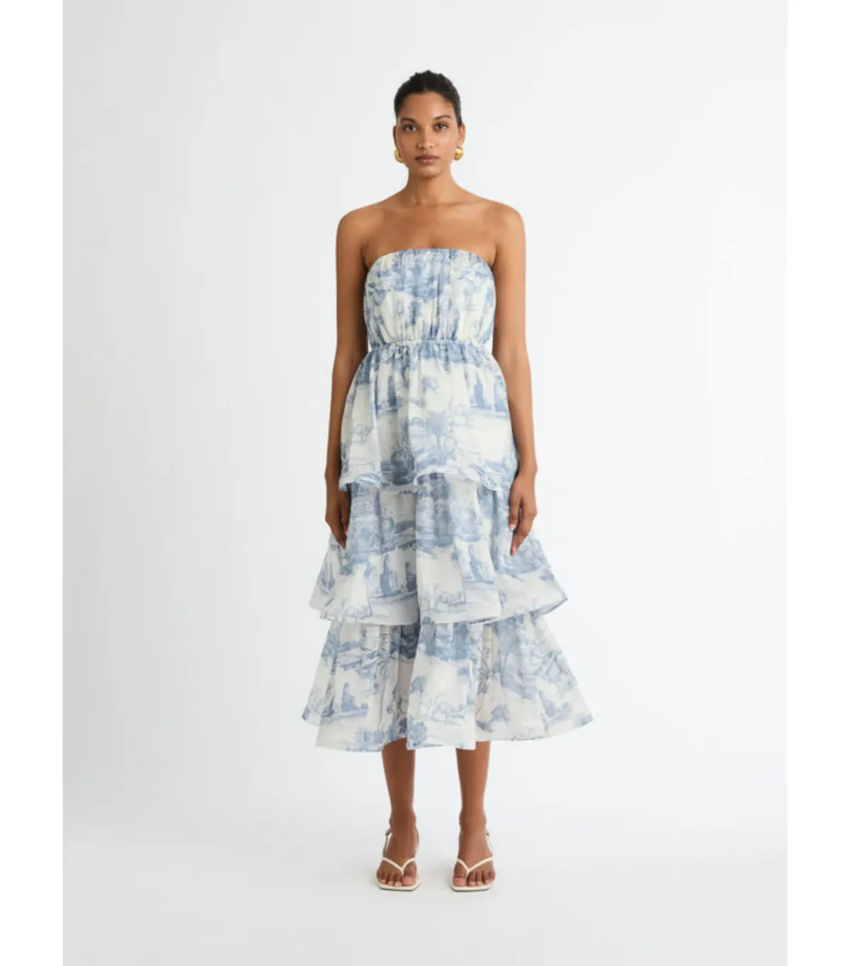 Sheike Sanctuary Midi Dress Print Size AU 6 for rent on The Volte - main image