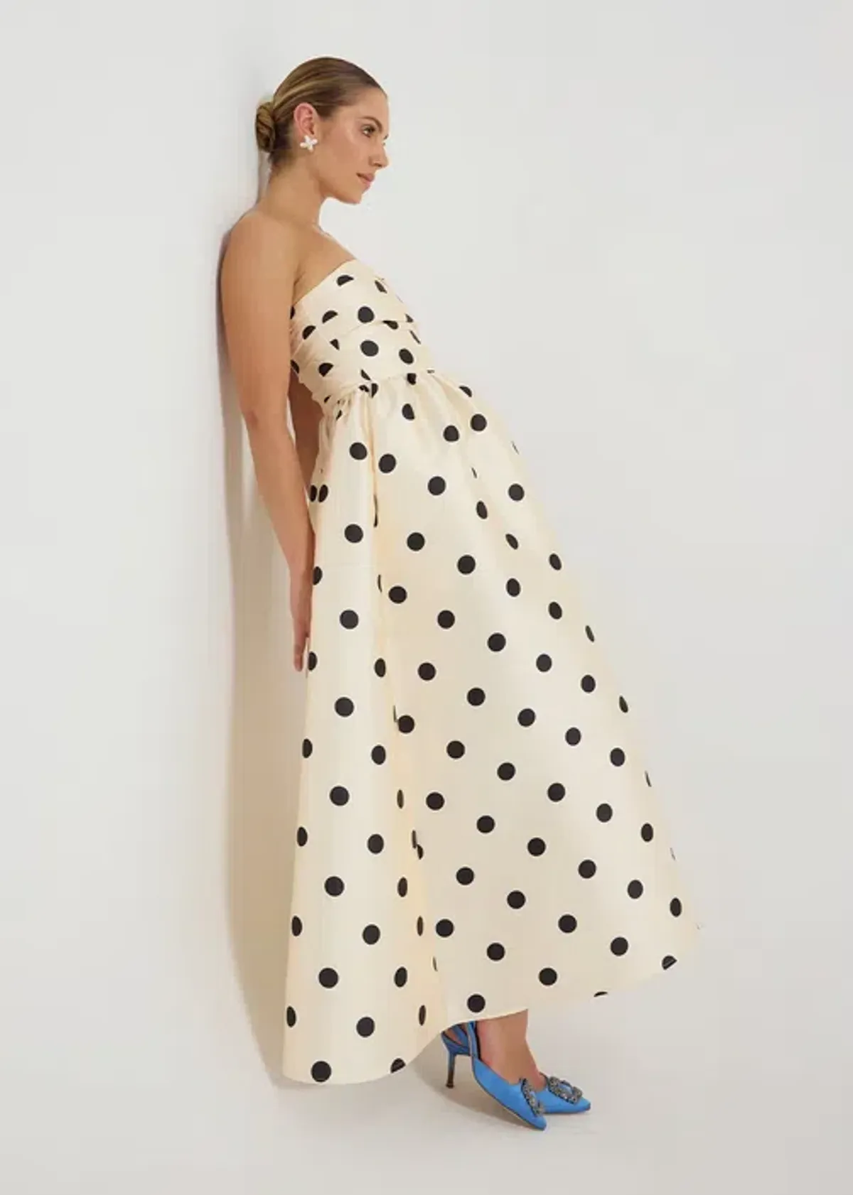 Pasduchas Dottie Strapless Midi Dress size 10 - Image 5