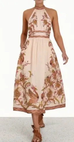 Zimmermann Cassia Halter Bow Midi Dress size 3 / AU12-14 for rent on The Volte - image 2