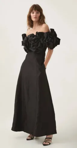 Aje Etta Midi Dress Black Size 14 for rent on The Volte - image 2