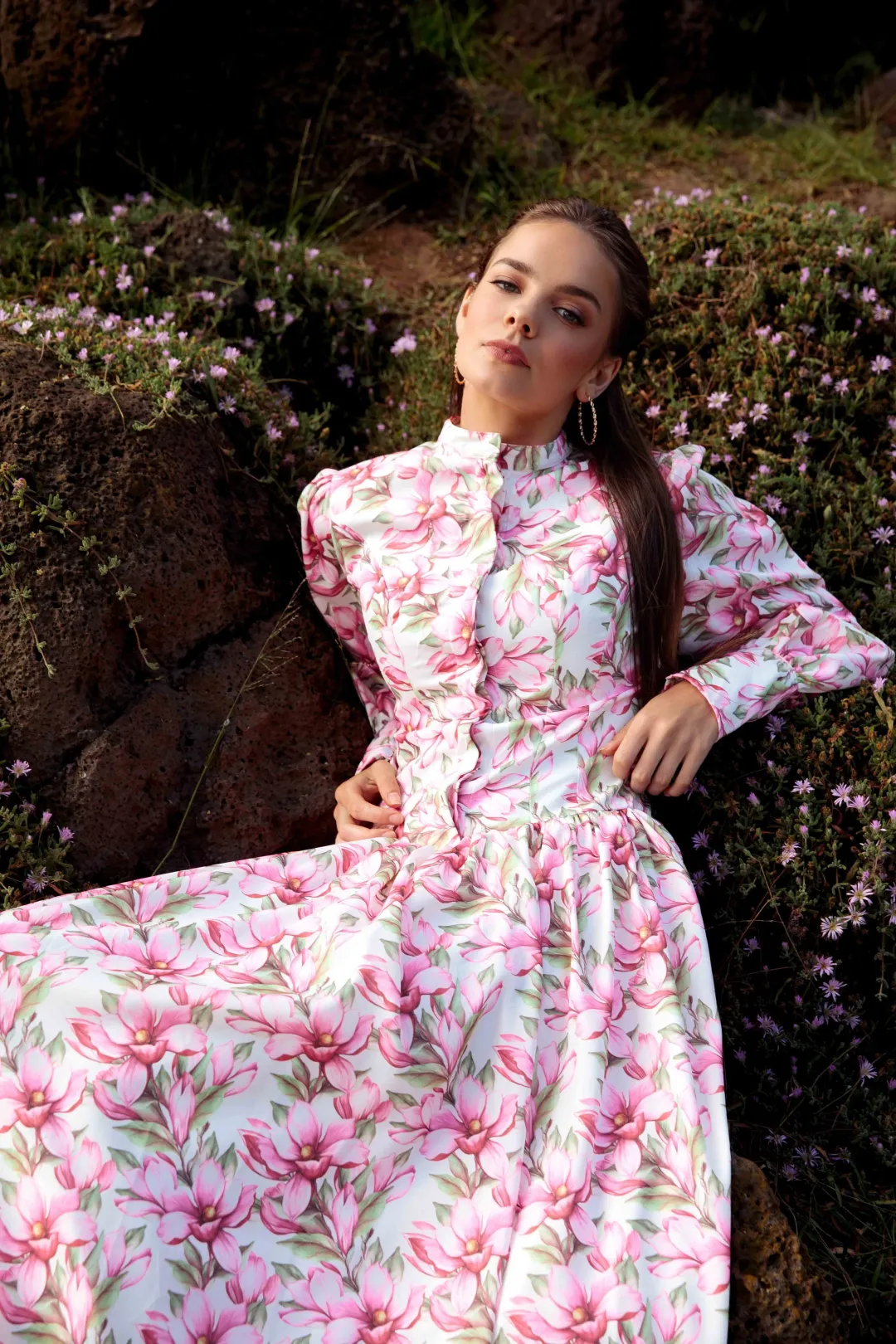 Justin Tong Tamera Dress Multi Size 10 for rent on The Volte - main image