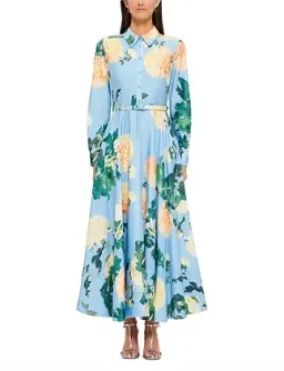 Leo Lin Zara Shirt Midi Dress Hydrangea Size 12 for rent on The Volte - image 5