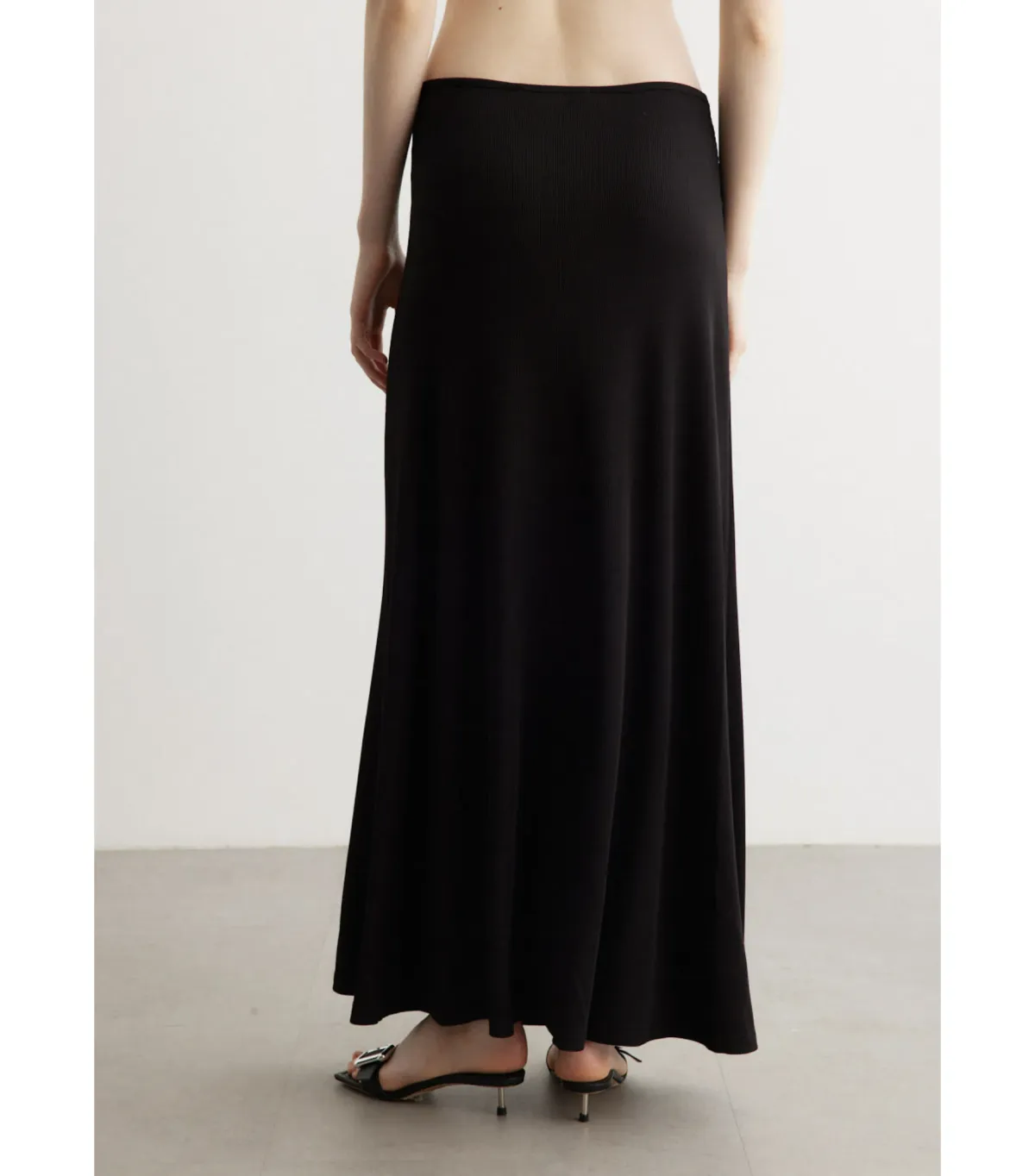 Christopher Esber Moodstone Ruched Crop T-Shirt and Maxi Skirt Black Size AU 8 - Image 6