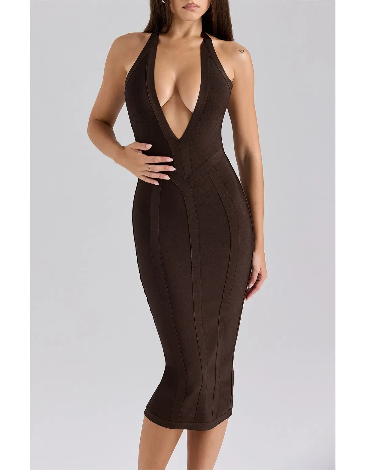 House Of CB The birthday chocolate bandage , Brown Size 8 - Image 1