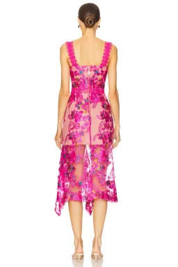 Bronx & Banco Eva Midi Dress in Fuschia Pink Size AU 12 / L for rent on The Volte - image 2