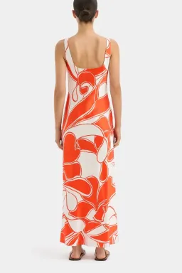 Sir the Label Ramona Twist Bias Dress Orange Size 1/Au 8 for rent on The Volte - image 2