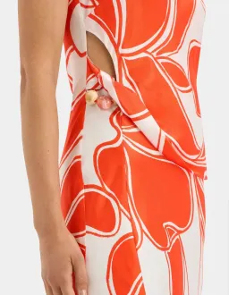 Sir the Label Ramona Twist Bias Dress Orange Size 1/Au 8 for rent on The Volte - image 4