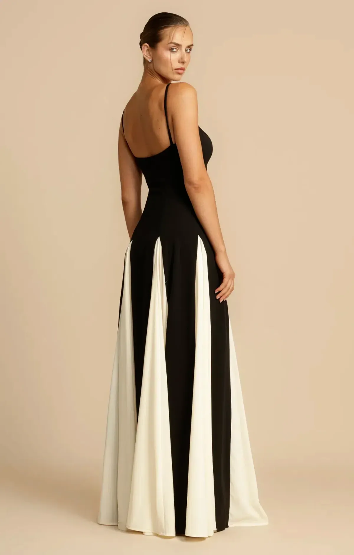 Arcina Ori Paloma Maxi Dress Black/White Size S/Au 8 - Image 3