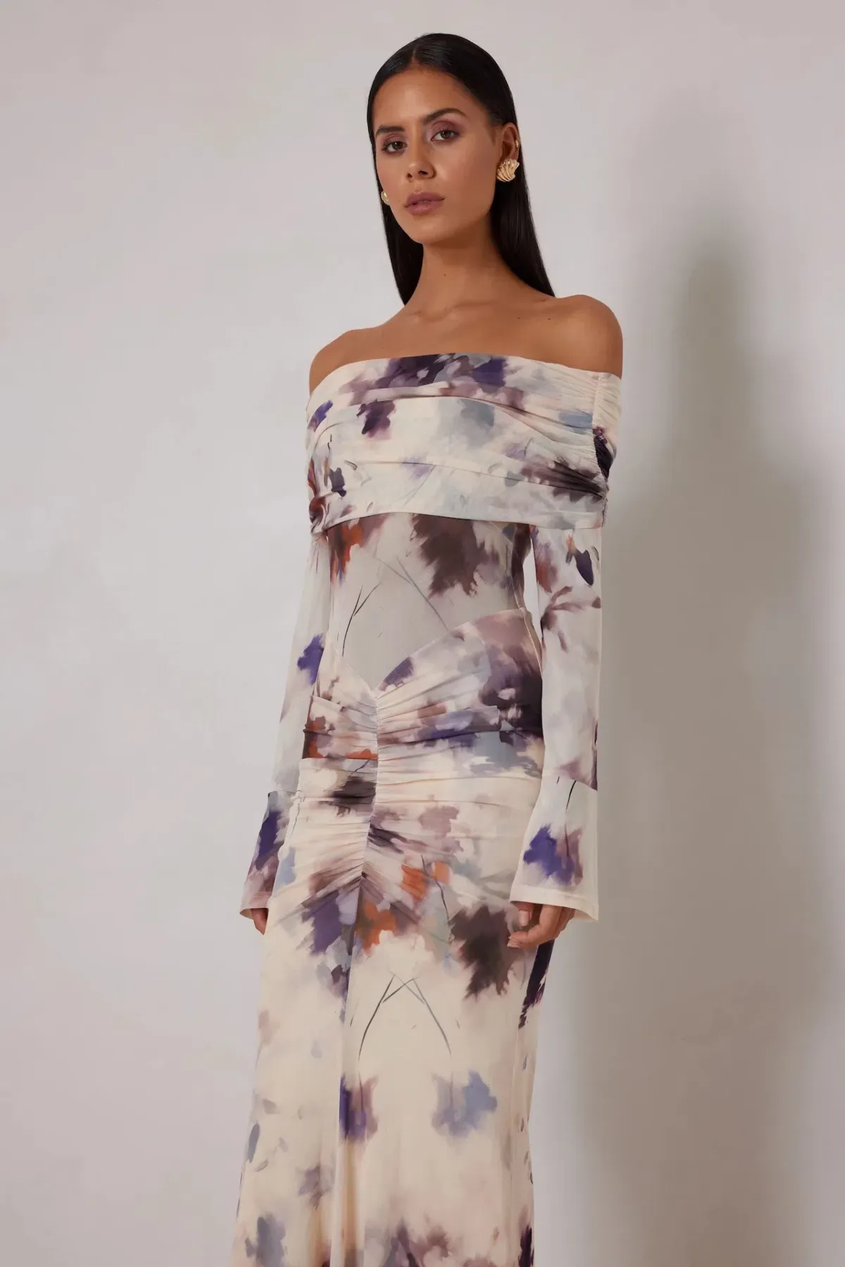 Elle Zeitoune Paige Watercolour Bloom Size 10 - Image 3