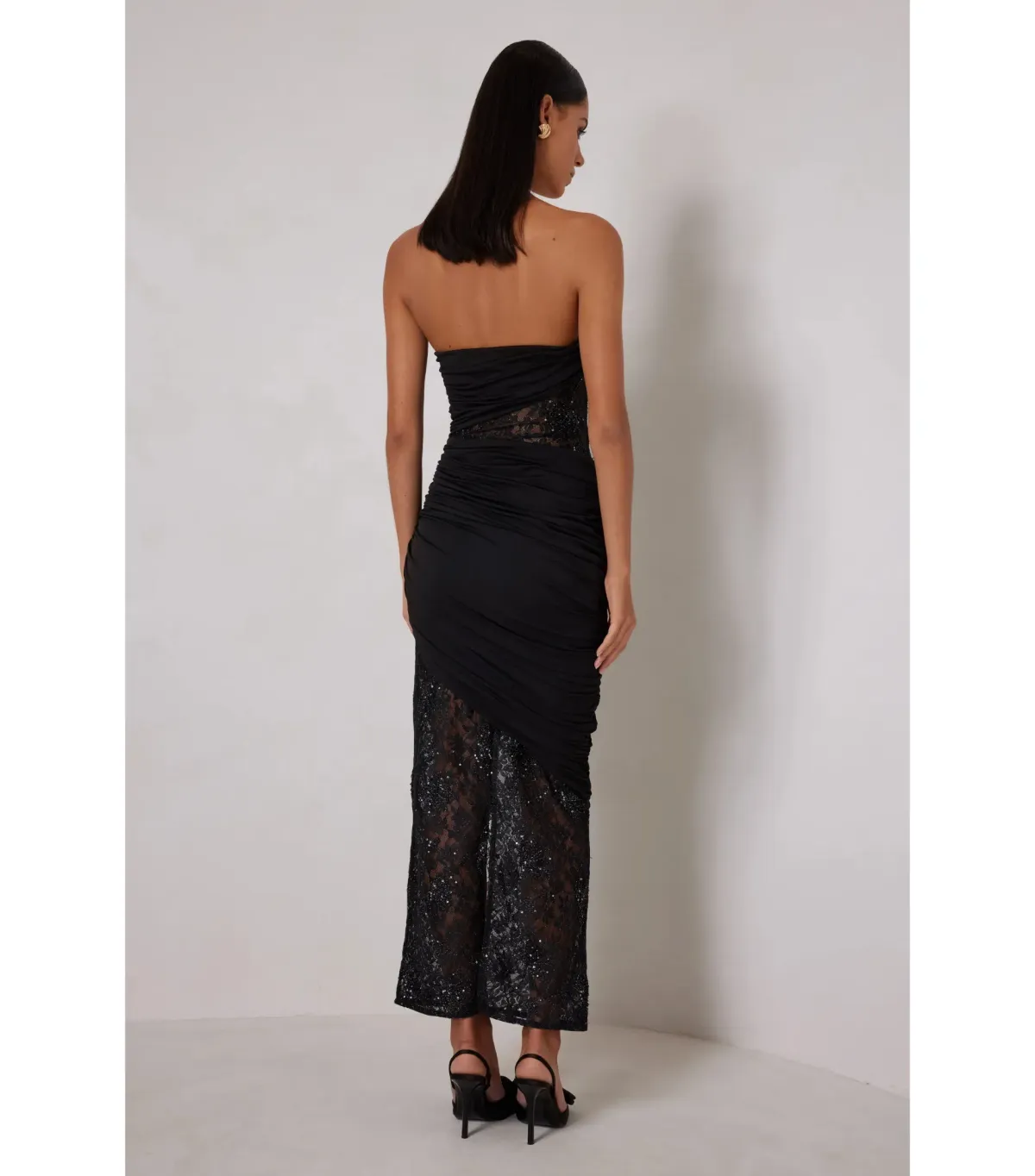 Elle Zeitoune Journee Maxi Dress Black Size AU 10 - Image 2