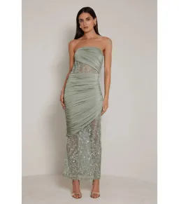 Elle Zeitoune Journee Maxi Dress Sage Size AU 12 for rent on The Volte - image 3
