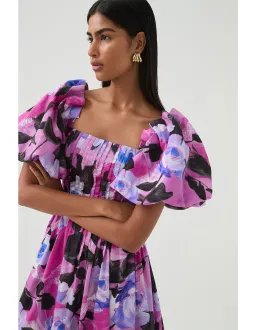 Aje Francesca Midi Dress Lilac Nights Size AU 10 for rent on The Volte - image 5