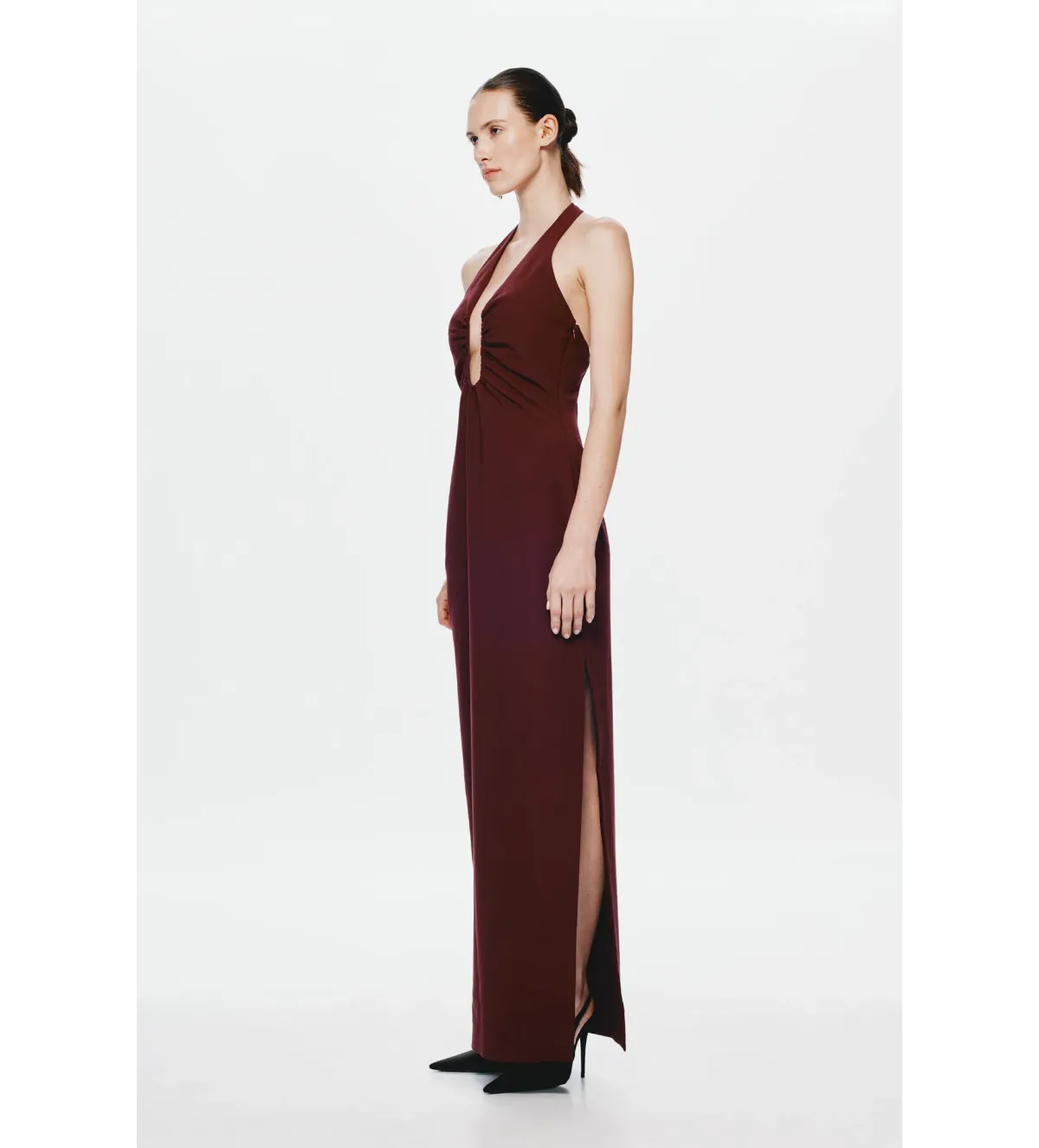 Misha Collection Alusia Dress Burgundy Size 10 - Image 1
