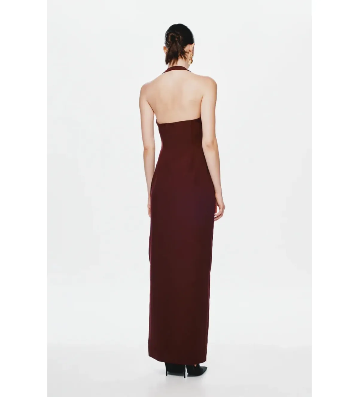 Misha Collection Alusia Dress Burgundy Size 10 - Image 2