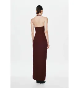 Misha Collection Alusia Dress Burgundy Size 10 for rent on The Volte - image 2