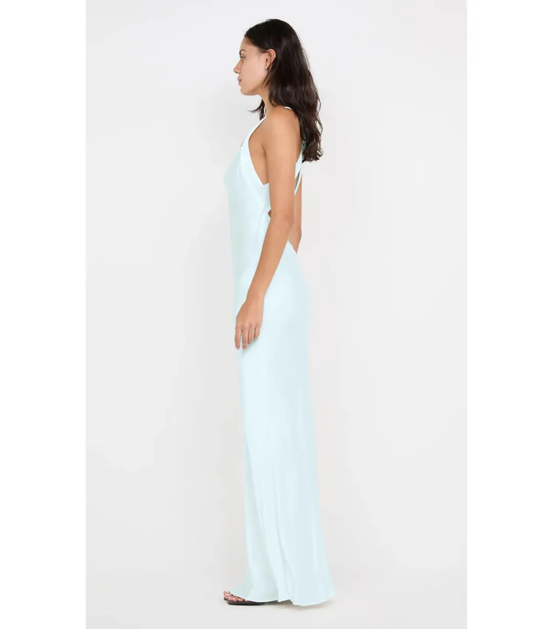 Bec & Bridge Gia Halter Maxi Dress Arctic Blue Size AU 8 for rent on The Volte - main image