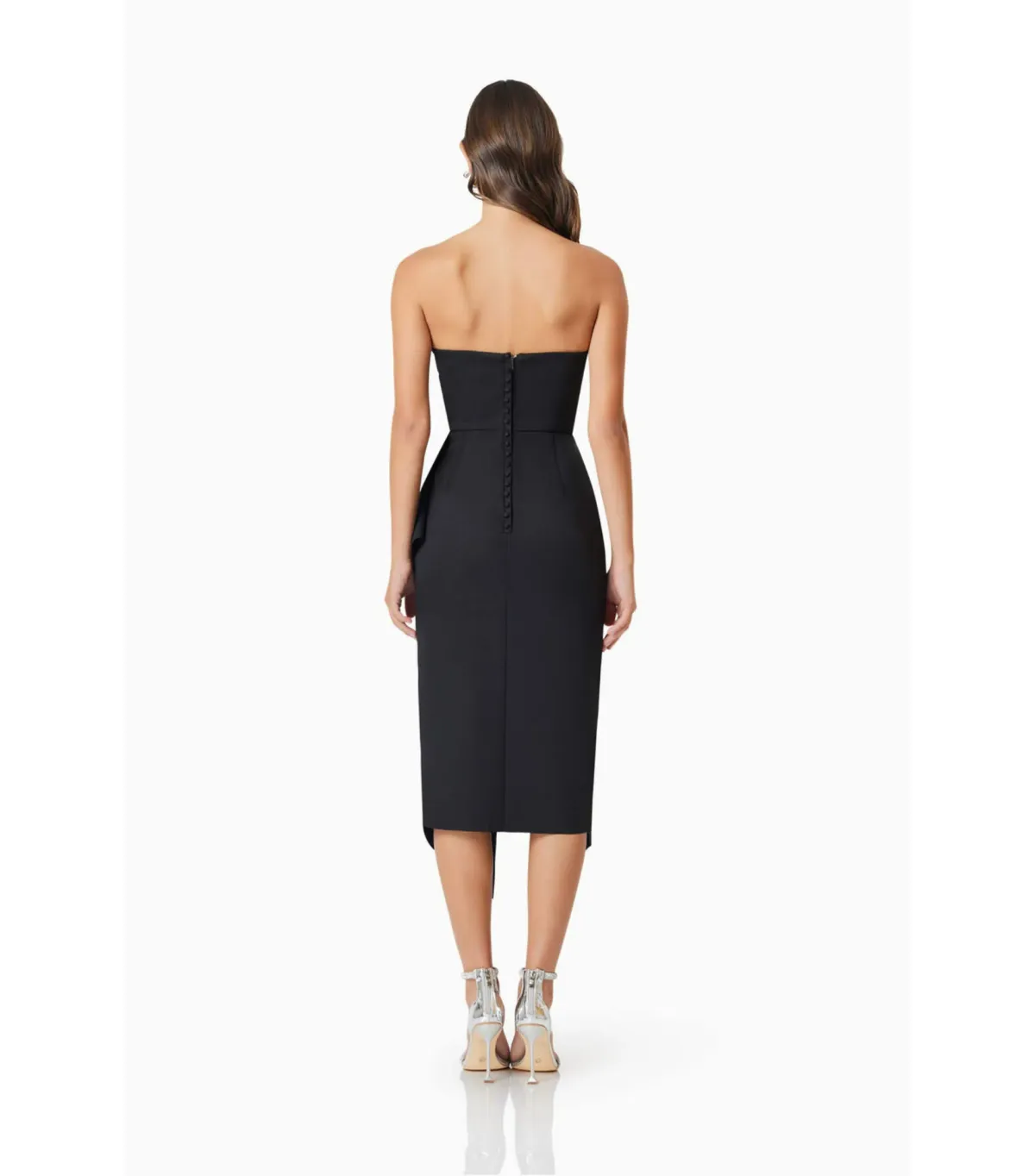 Elliatt Reception Midi Dress Black Size AU 12 - Image 5