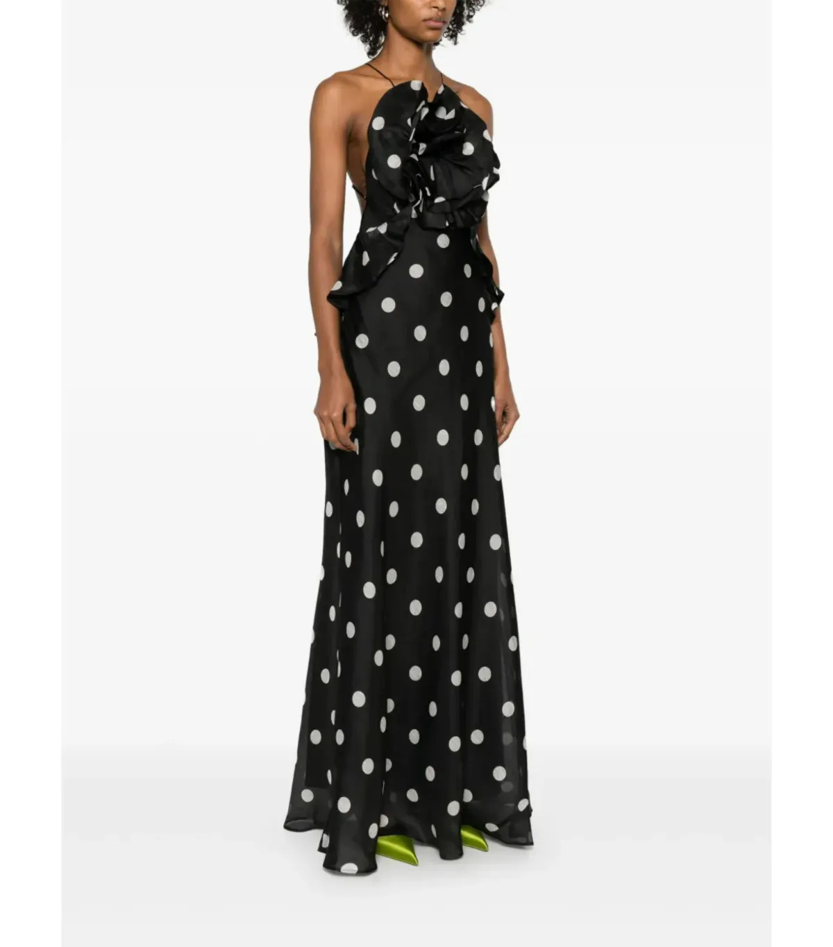 Zimmermann Crush Ruffle Halter Maxi Gown Polka Dot Size 2 / AU 12 - Image 2
